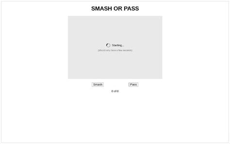 Create a ranking for smash or pass animated characters. . Smash or pass generator